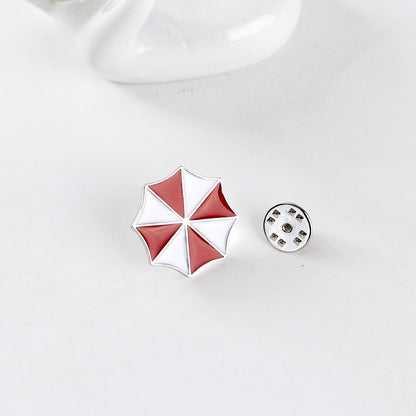 Resident Evil Umbrella Enamel Badge Brooch
