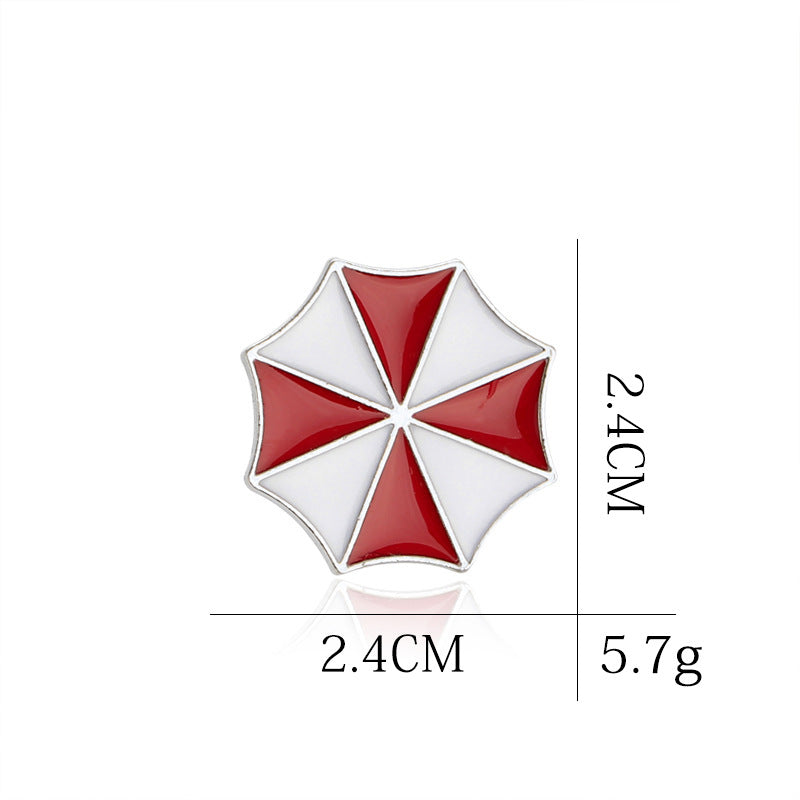 Resident Evil Umbrella Enamel Badge Brooch