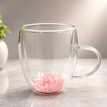 Aesthetic Decorative Glass Coffee Mug