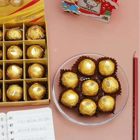 Gold Foil Chocolate Design Erasers