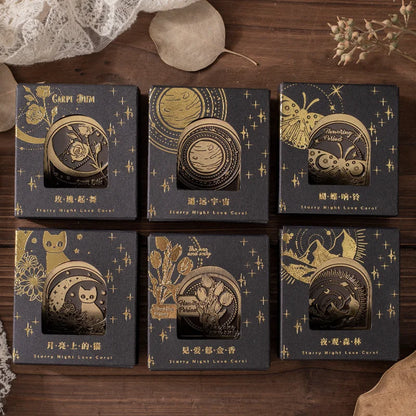 Good Day Metal Clip Starry Night Love Song Series