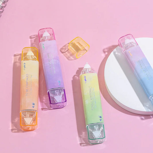 Gradient Color Double-Head Correction Tape and Glue Belt