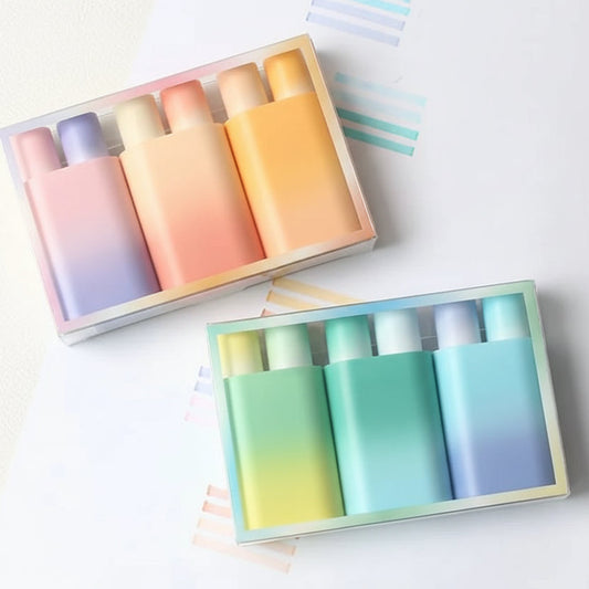 Gradient Dual-Color Highlighter Set