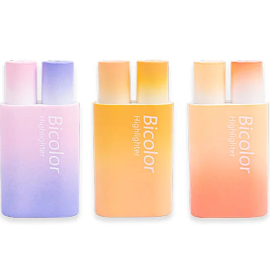 Gradient Dual-Color Highlighter Set