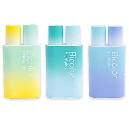 Gradient Dual-Color Highlighter Set