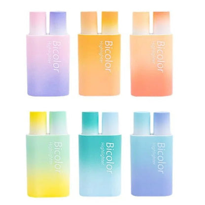 Gradient Dual-Color Highlighter Set
