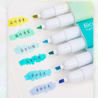 Gradient Dual-Color Highlighter Set