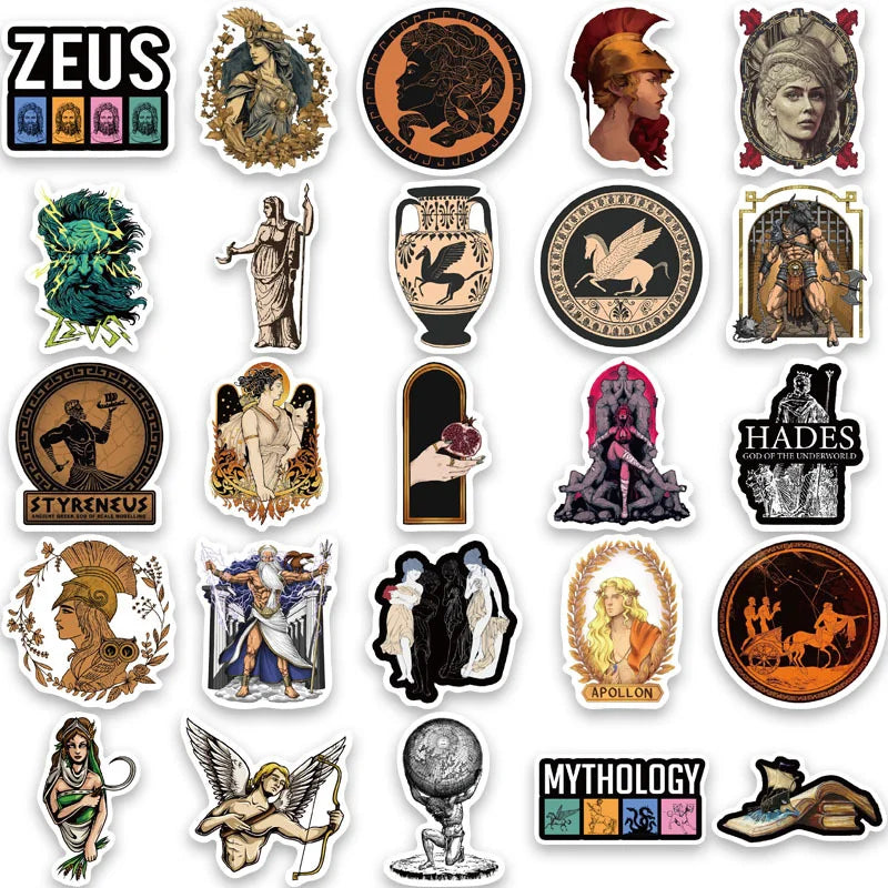 Greek mythology aesthetic graffiti stickers