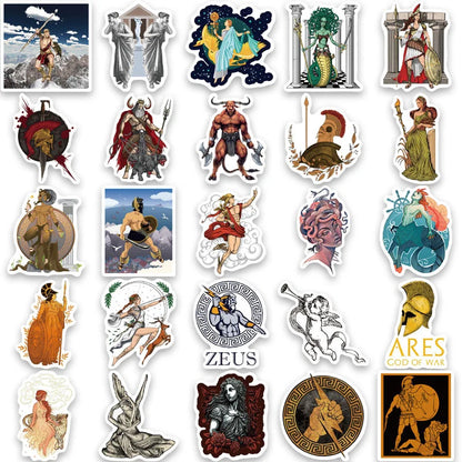 Greek mythology aesthetic graffiti stickers