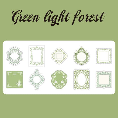 Warm Reminiscence Embossed Box Stickers