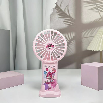 Kawaii Cartoon Rechargeable Mini Fan