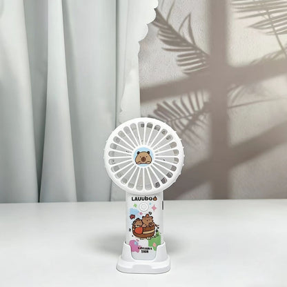 Kawaii Cartoon Rechargeable Mini Fan