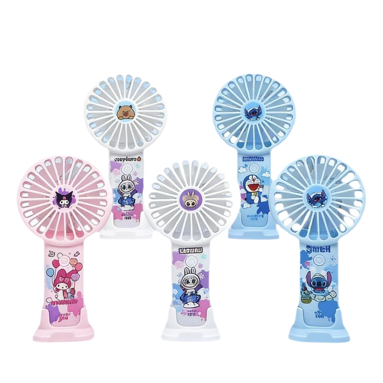 Kawaii Cartoon Rechargeable Mini Fan