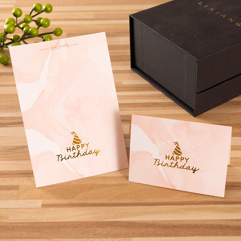 Bronzing Foldable Greeting Cards