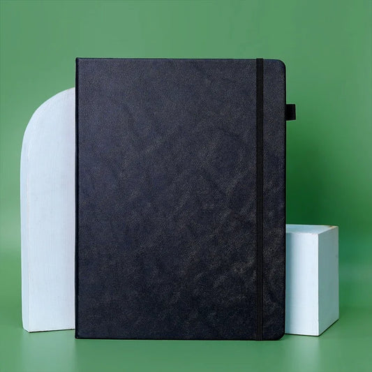Hardcover Leather Notebook With Elastic Band