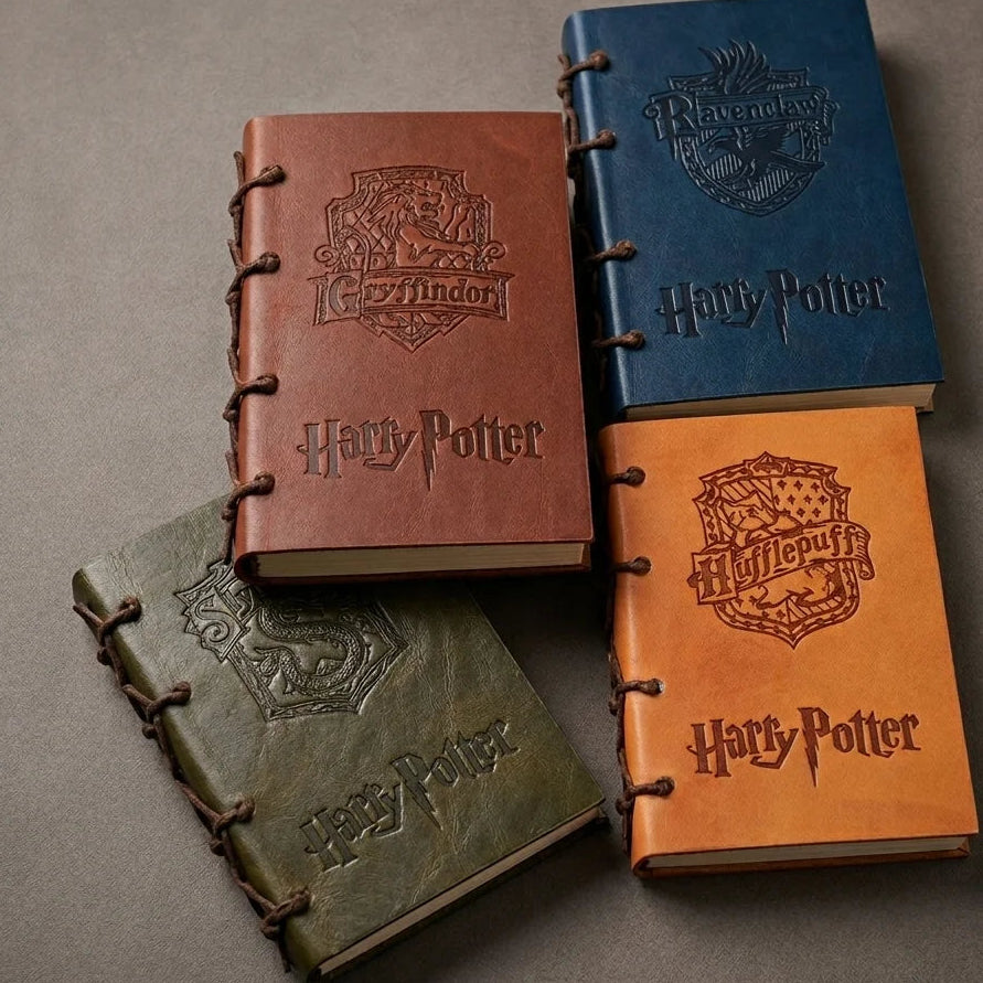 Harry Potter House Leather Cover Journal
