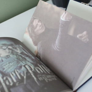 Open book with a blurred background