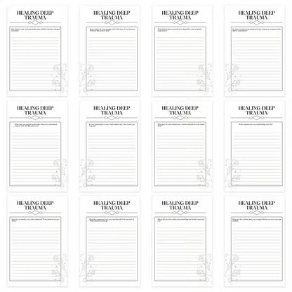 Healing Deep Trauma Workbook Planner
