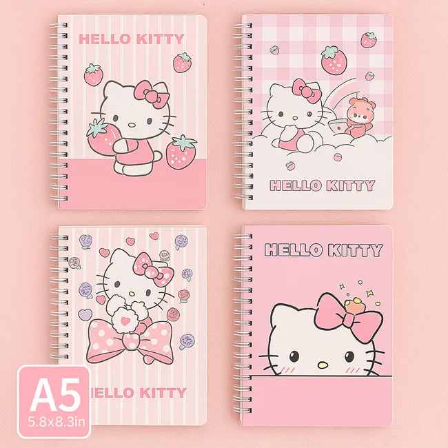 Hello Kitty A5 Spiral Notebook Collection
