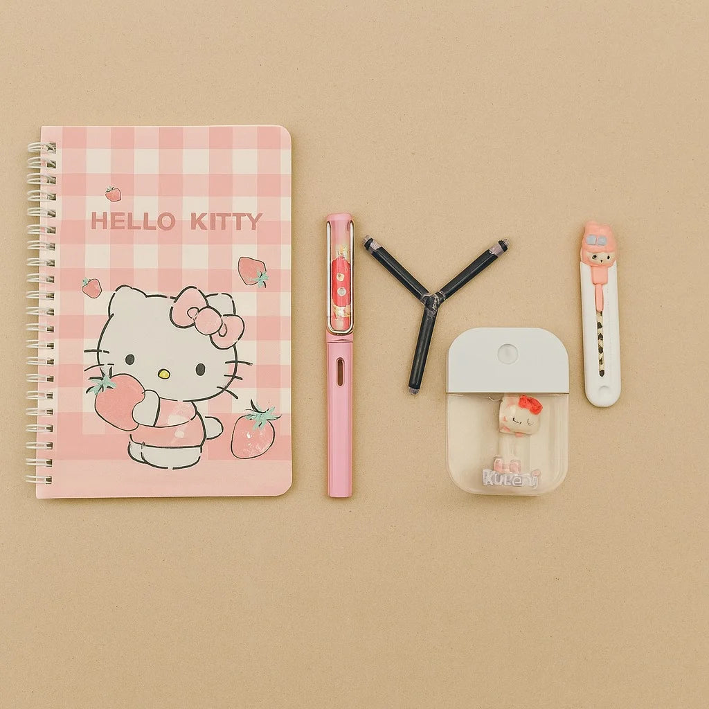Cute Hello Kitty Stationary Set