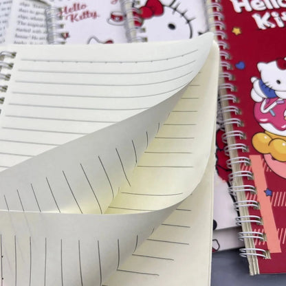 4Pcs Hello Kitty Aesthetic Spiral Notebooks