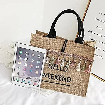 Hello Weekend Boxed Tote