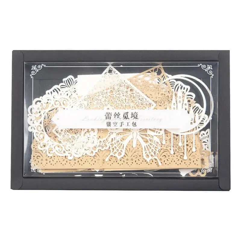 Hollow Lace Paper Alice Teriority Series Decorative Sheets Box