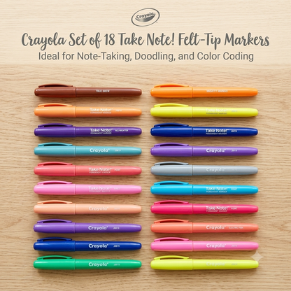 Crayola Felt Tip Permanent Coloring Markers