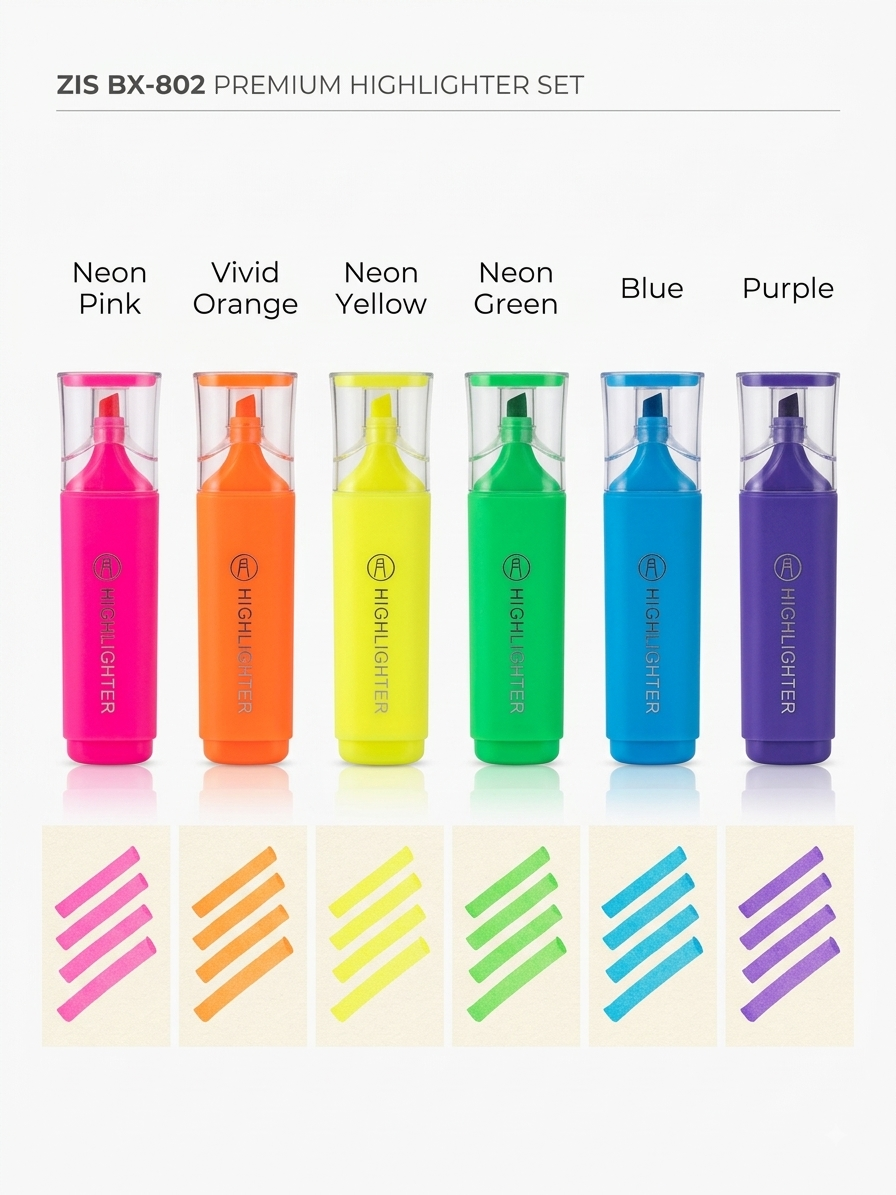 Highly Pigmented Neon Highlighters