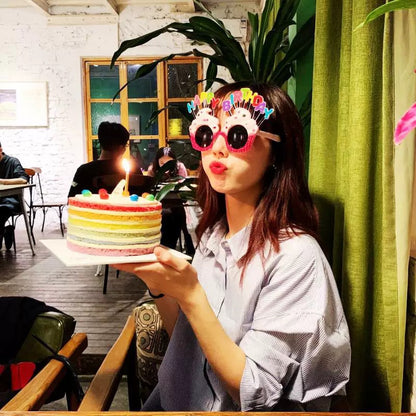 Happy Birthday Ice Cream Glasses