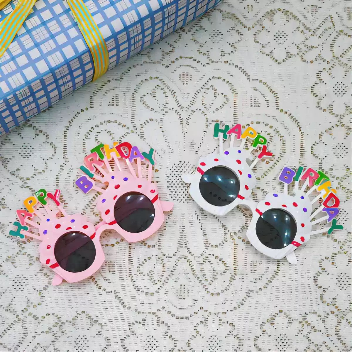 Happy Birthday Ice Cream Glasses