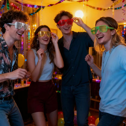 Neon Plastic Party Glasses