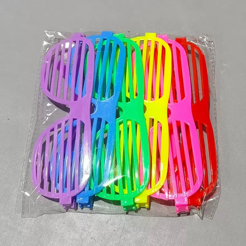 Neon Plastic Party Glasses