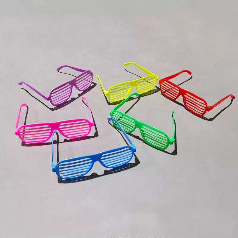 Neon Plastic Party Glasses