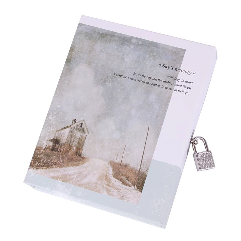 Sky Memory Boxed Journal with Lock