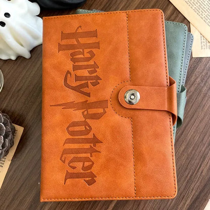 Harry Potter Vintage Leather Notebook With Magnet