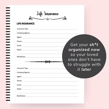 End-of-Life Planner & Journal – ‘I’m Dead, Now What?