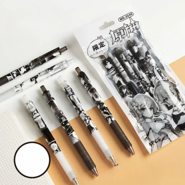 Genshin Impact Retractable Gel Pen Set