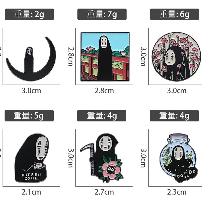 Spirited Away themed Brooches n Enamel Pin