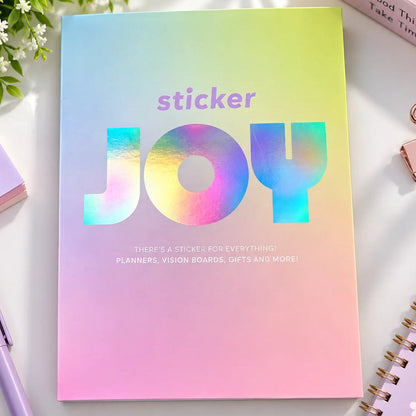 Colorful JOY Decorative Paper Sticker Book