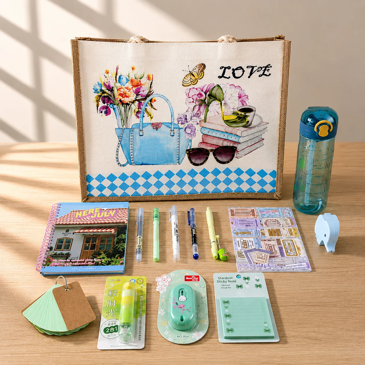 July Dreams Stationery Bundle with Tote Bag