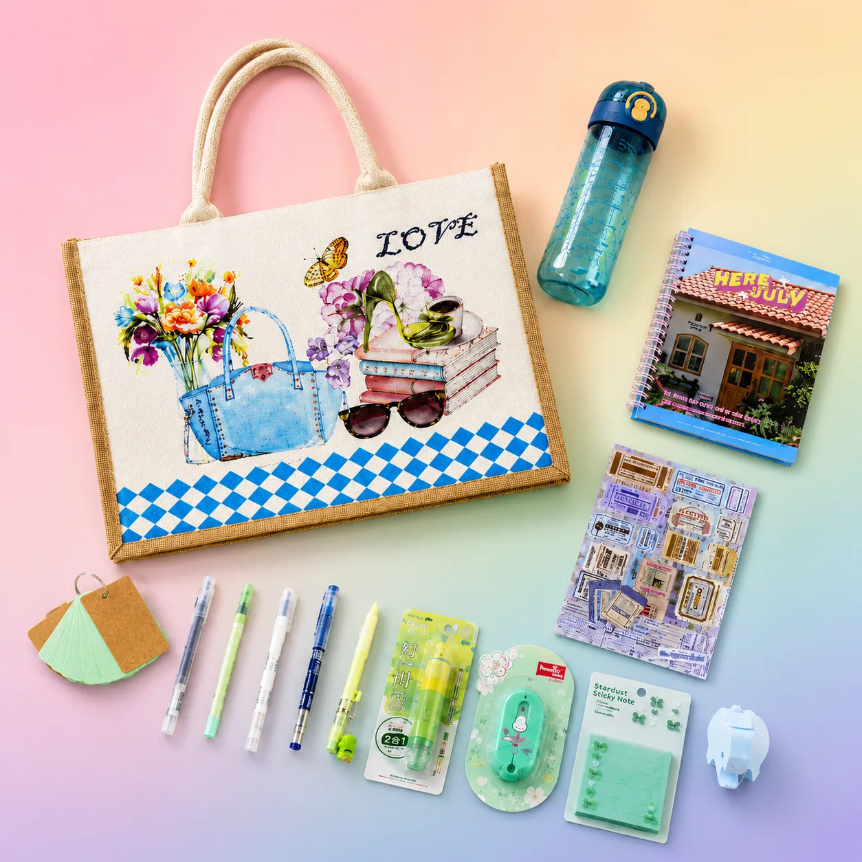 July Dreams Stationery Bundle with Tote Bag