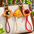 Kawaii Fruit Tart Wrist Straps Keychain