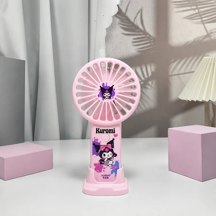 Kawaii Cartoon Rechargeable Mini Fan