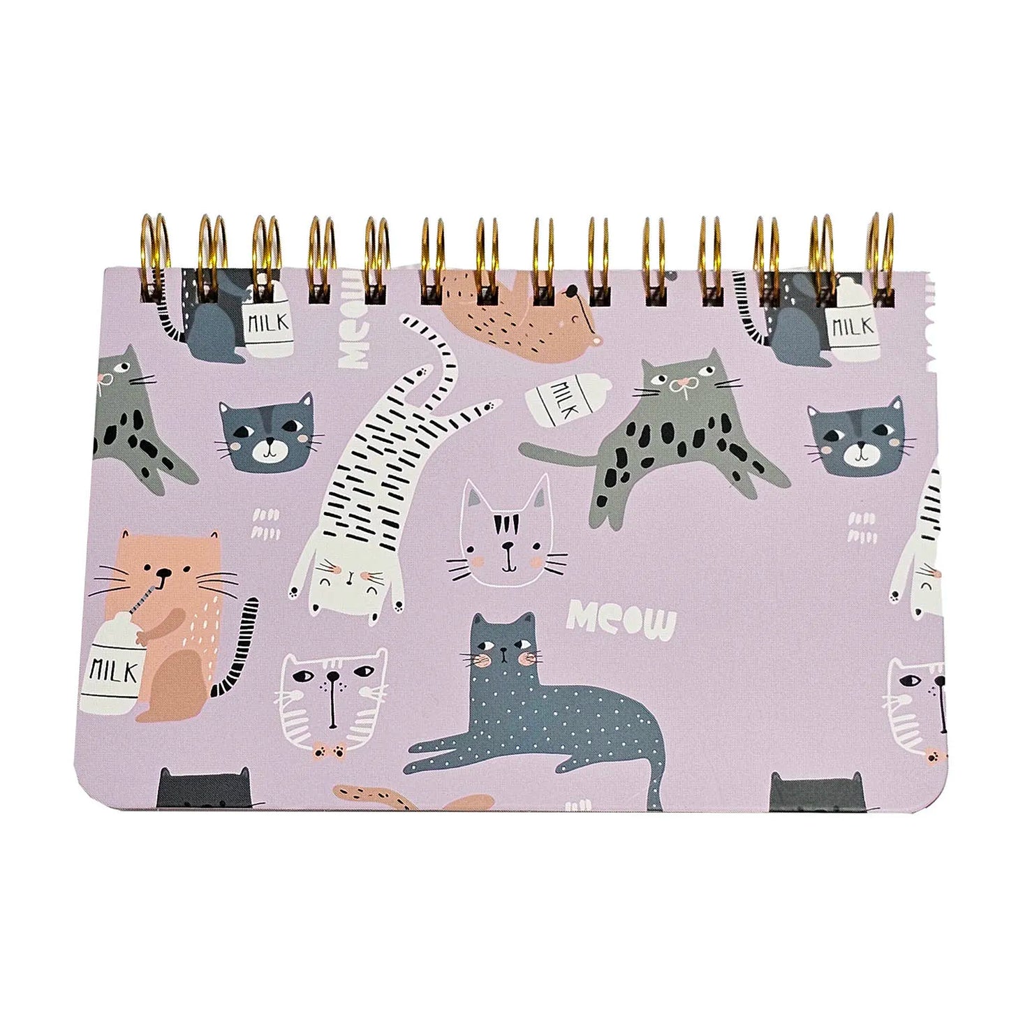 Kawaii Cat Design Spiral Diary with Weekly Planner Pages