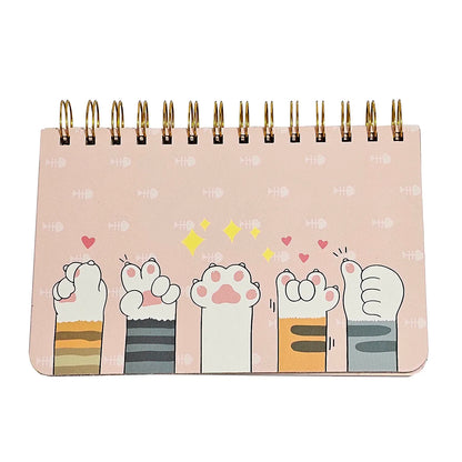 Kawaii Cat Design Spiral Diary with Weekly Planner Pages