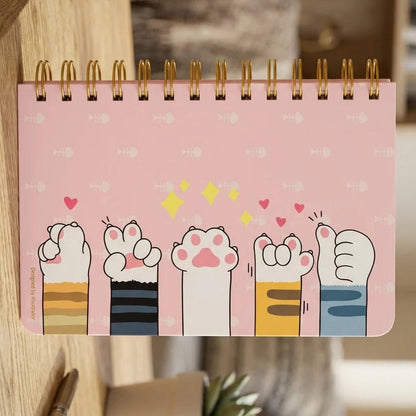 Kawaii Cat Design Spiral Diary with Weekly Planner Pages