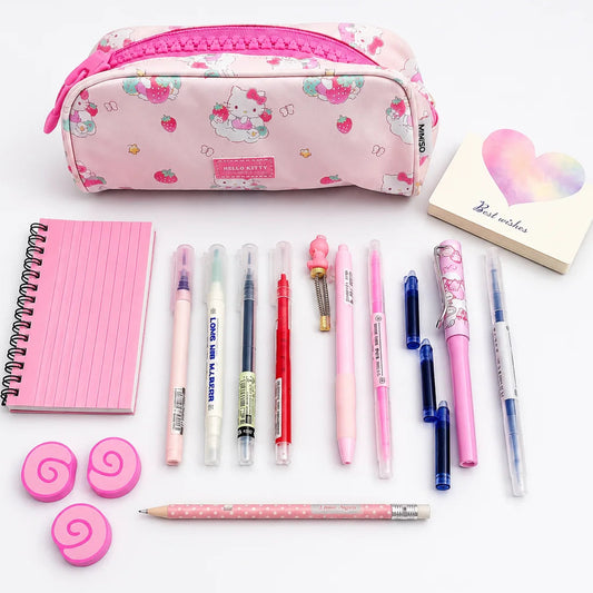 Kawaii Cuties Pen Set with Hello Kitty Pouch