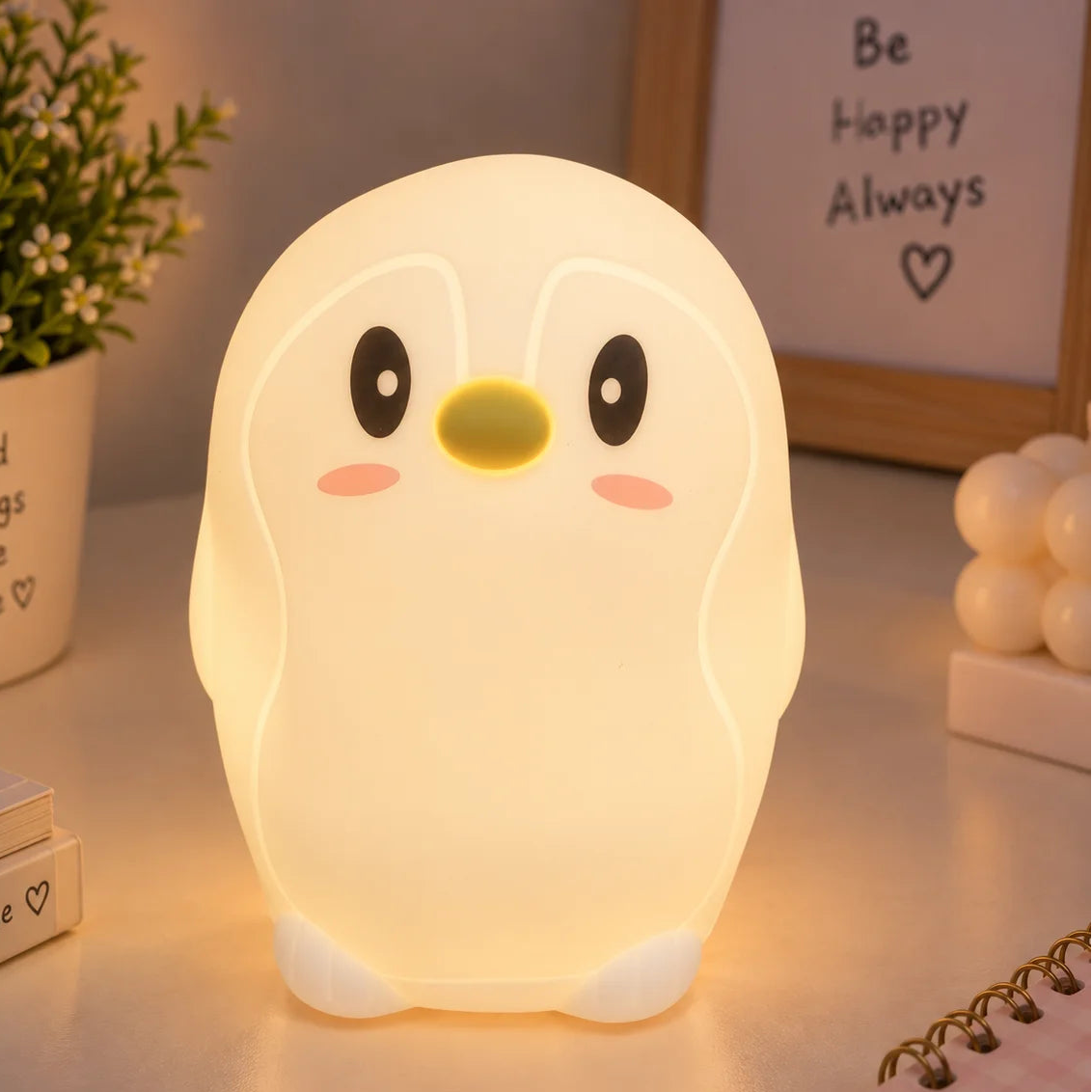 Kawaii Penguin Silicone Night Lamp