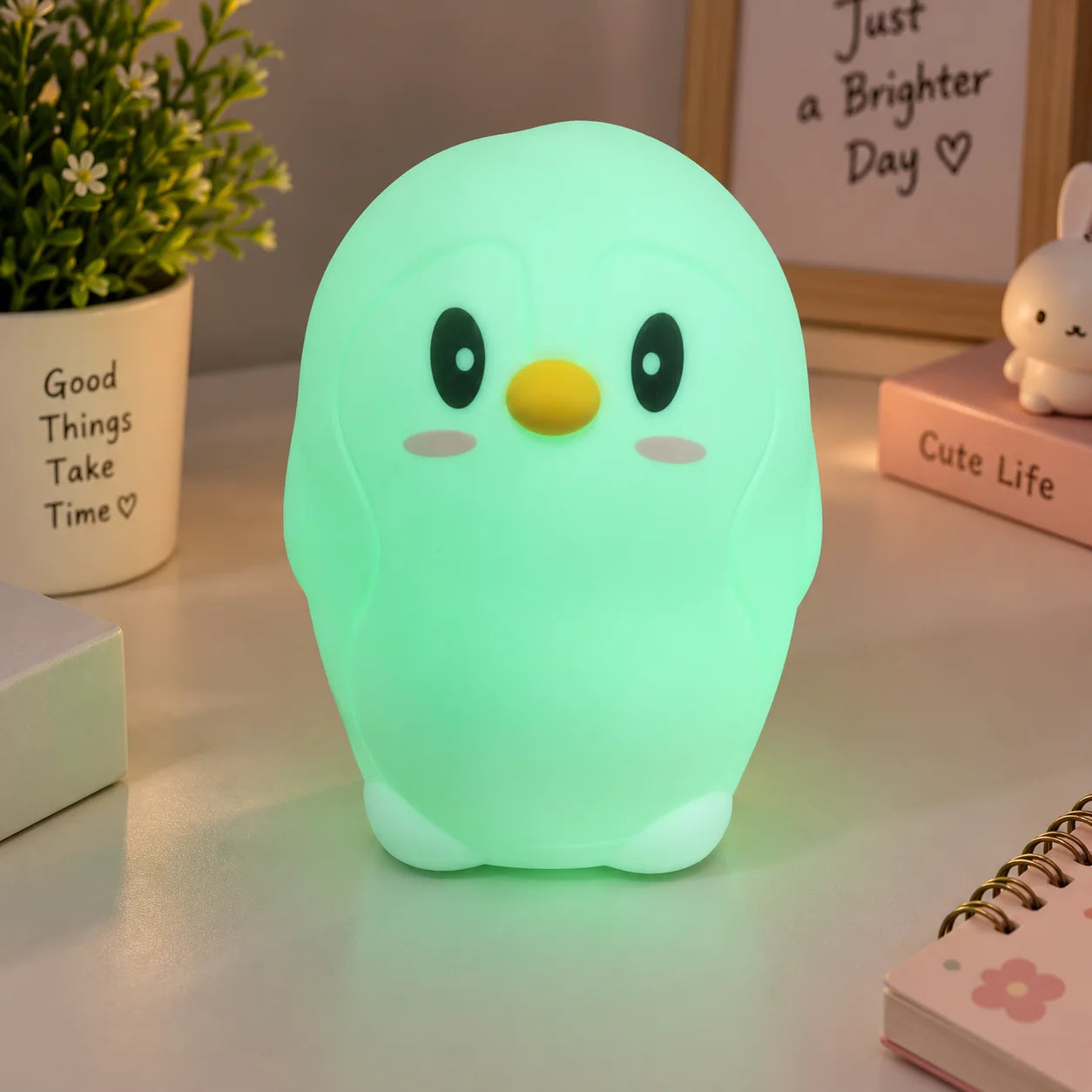 Kawaii Penguin Silicone Night Lamp